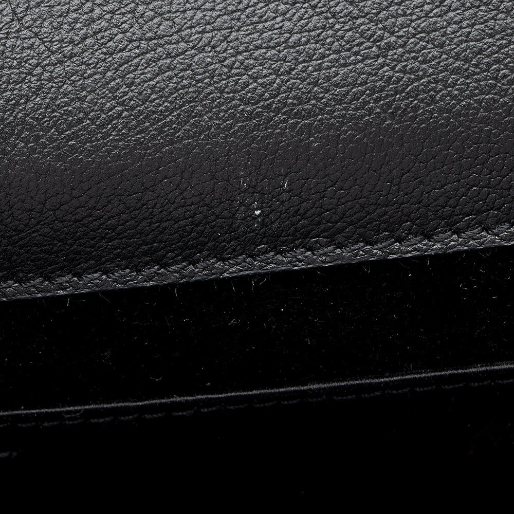 Saint Laurent Calfskin Monogram Belle de Jour Large Clutch (SHF-19132)