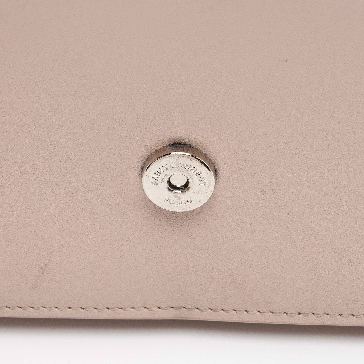 Saint Laurent Calfskin Monogram Kate Tassel Chain Wallet