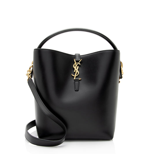 Saint Laurent Calfskin Monogram Le 37 Bucket Bag (SHF-YsxF8W)