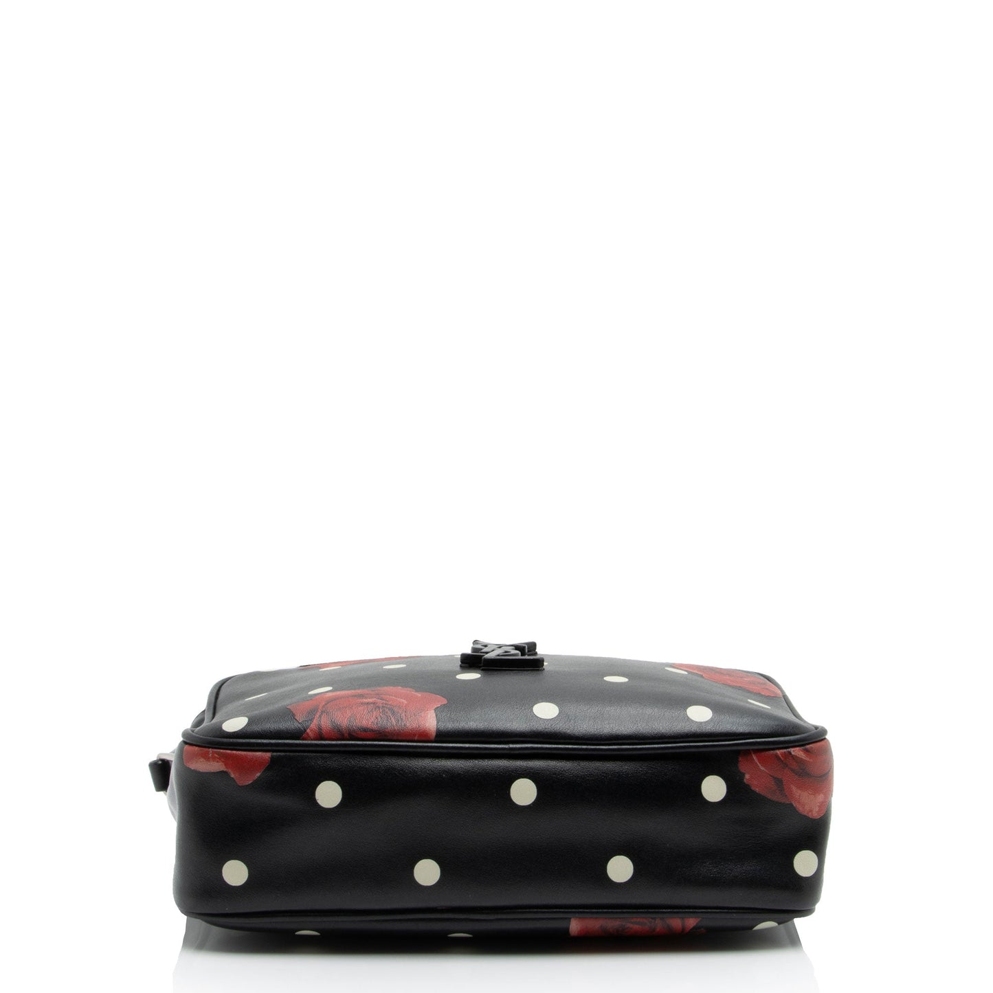 Saint Laurent Calfskin Rose Print Monogram Lou Camera Bag (SHF-fwd2tP)