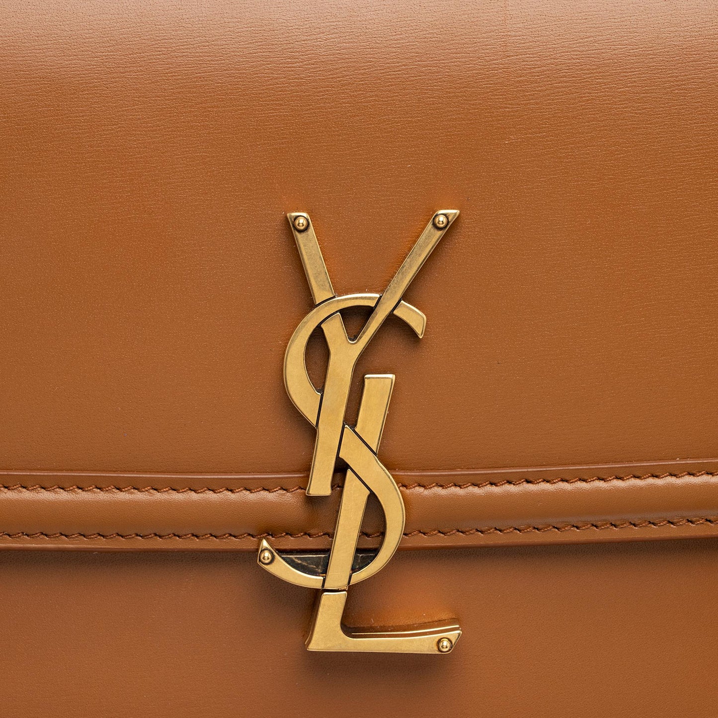 Saint Laurent Calfskin Monogram Solferino Medium Shoulder Bag (SHF-23782)
