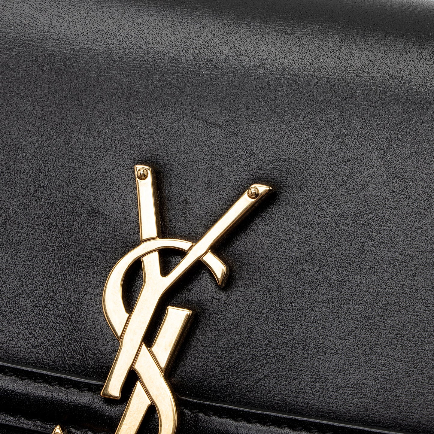 Saint Laurent Calfskin Monogram Solferino Small Shoulder Bag (SHF-3WORNU)