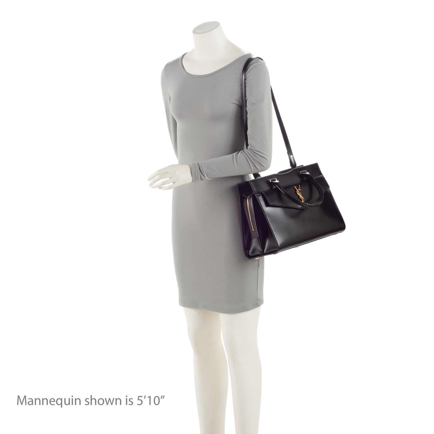 Saint Laurent Calfskin Monogram Uptown Medium Tote (SHF-GumjsZ)
