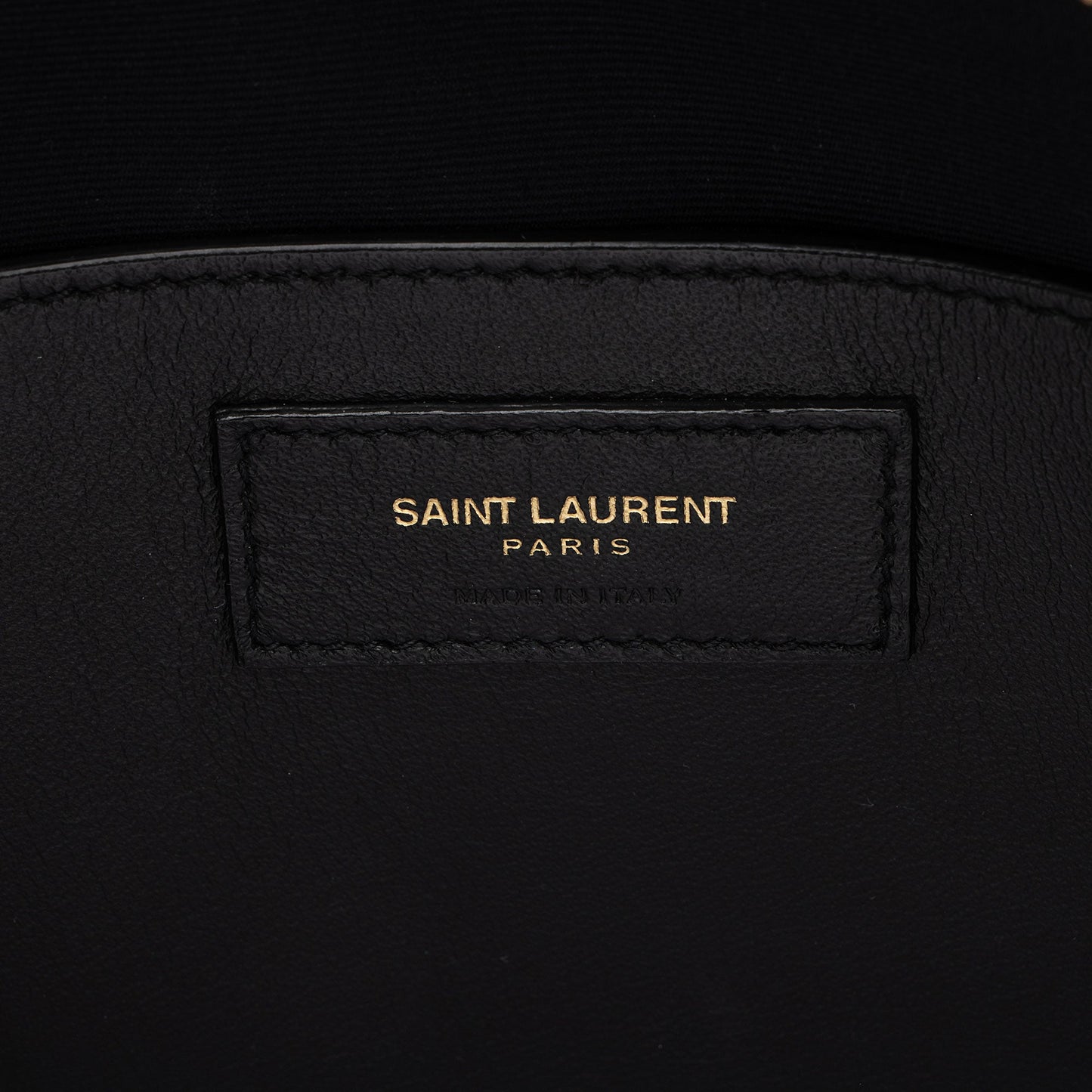 Saint Laurent Calfskin Monogram Uptown Medium Tote (SHF-H6s3rP)