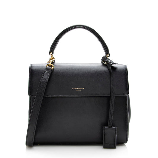 Saint Laurent Calfskin Moujik Small Satchel (SHF-16543)