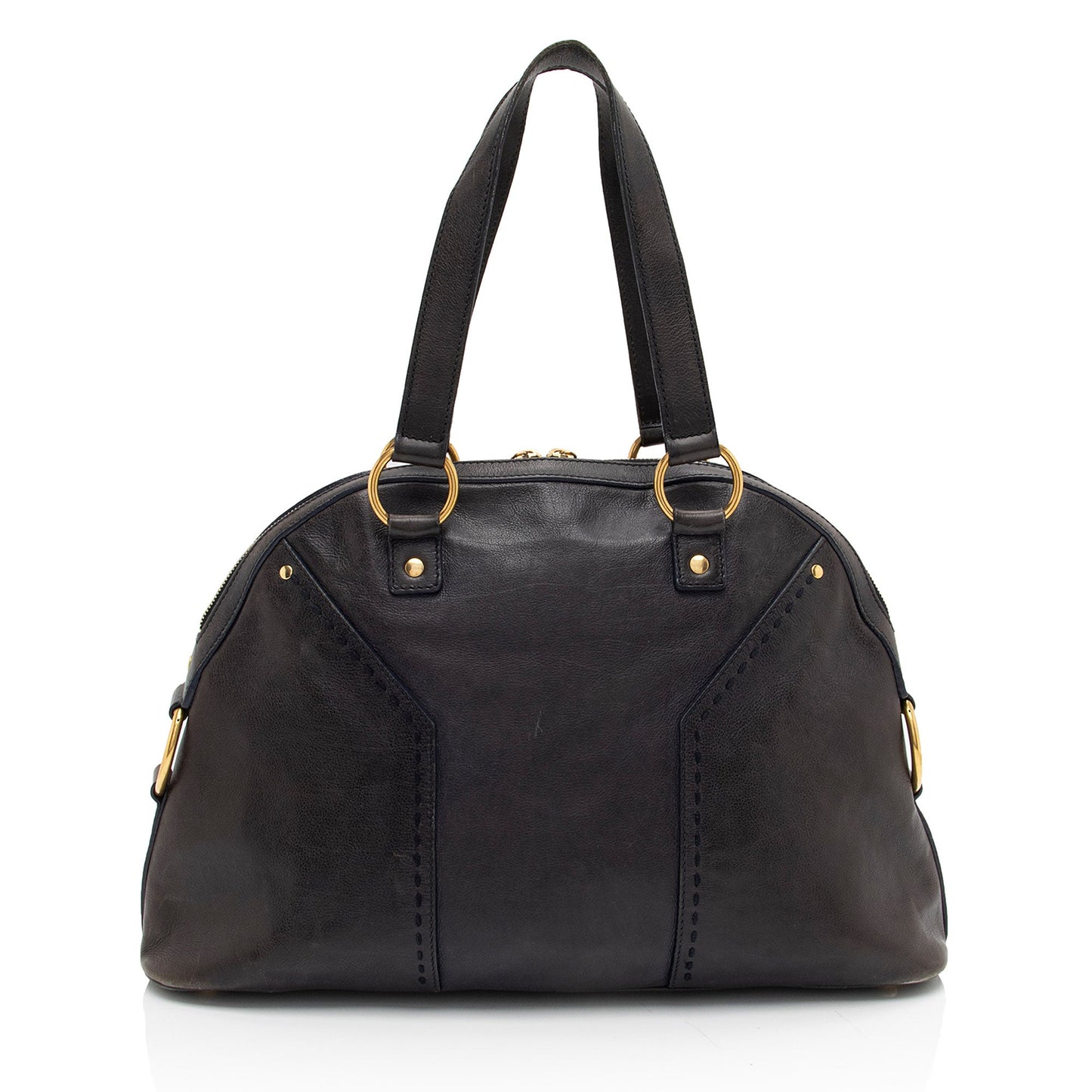 Saint Laurent Calfskin Muse Large Satchel (SHF-xn5heQ)