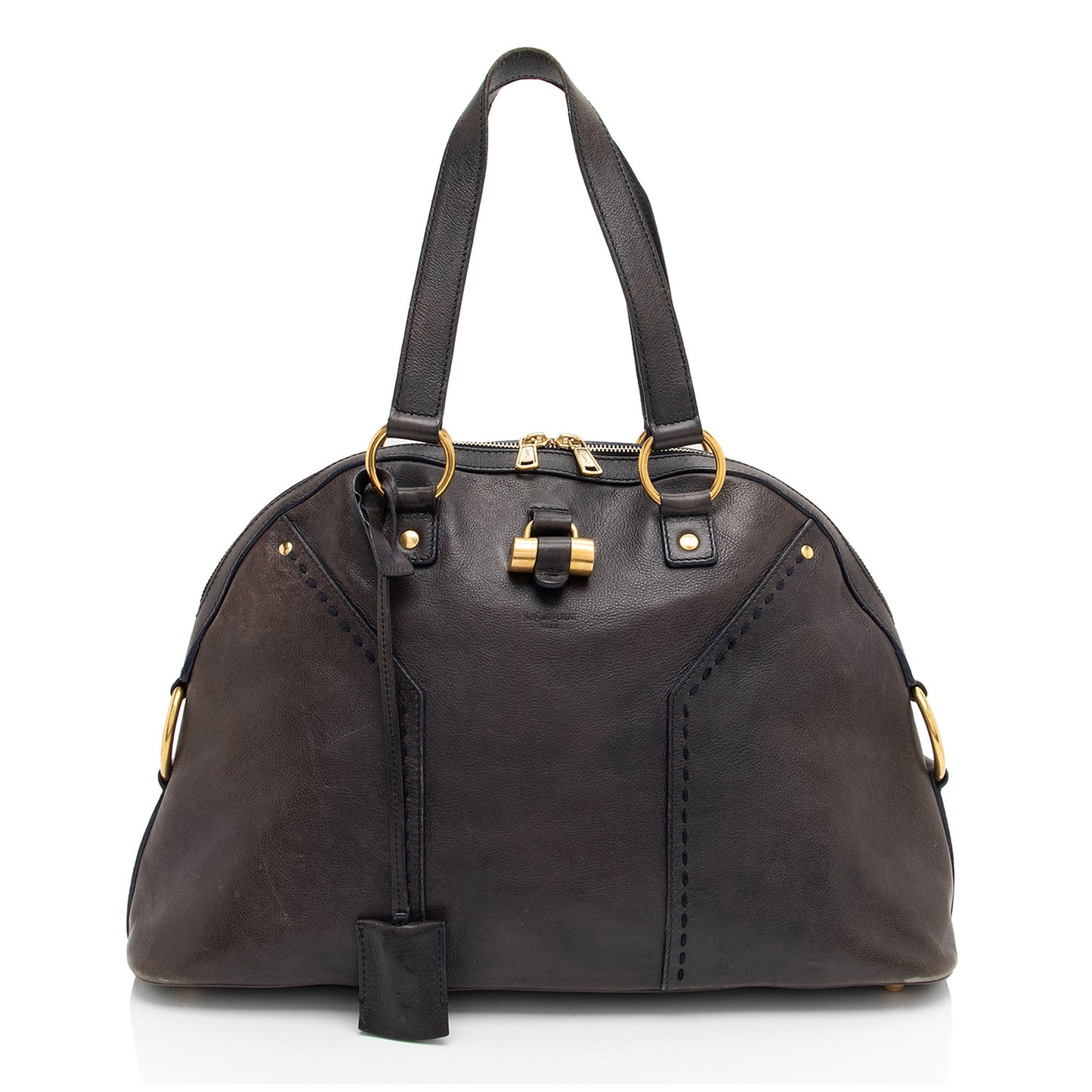 Saint Laurent Calfskin Muse Large Satchel (SHF-xn5heQ)