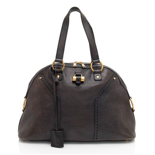 Saint Laurent Calfskin Muse Large Satchel (SHF-xn5heQ)