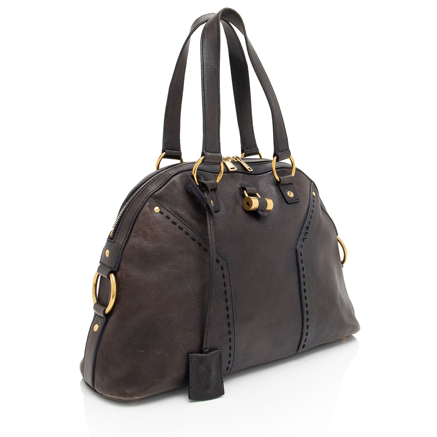 Saint Laurent Calfskin Muse Large Satchel (SHF-xn5heQ)
