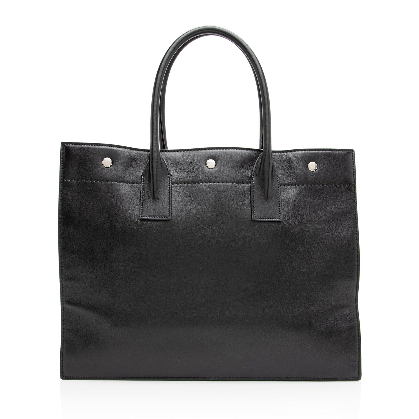 Saint Laurent Calfskin Rive Gauche Small Tote (SHF-23409)