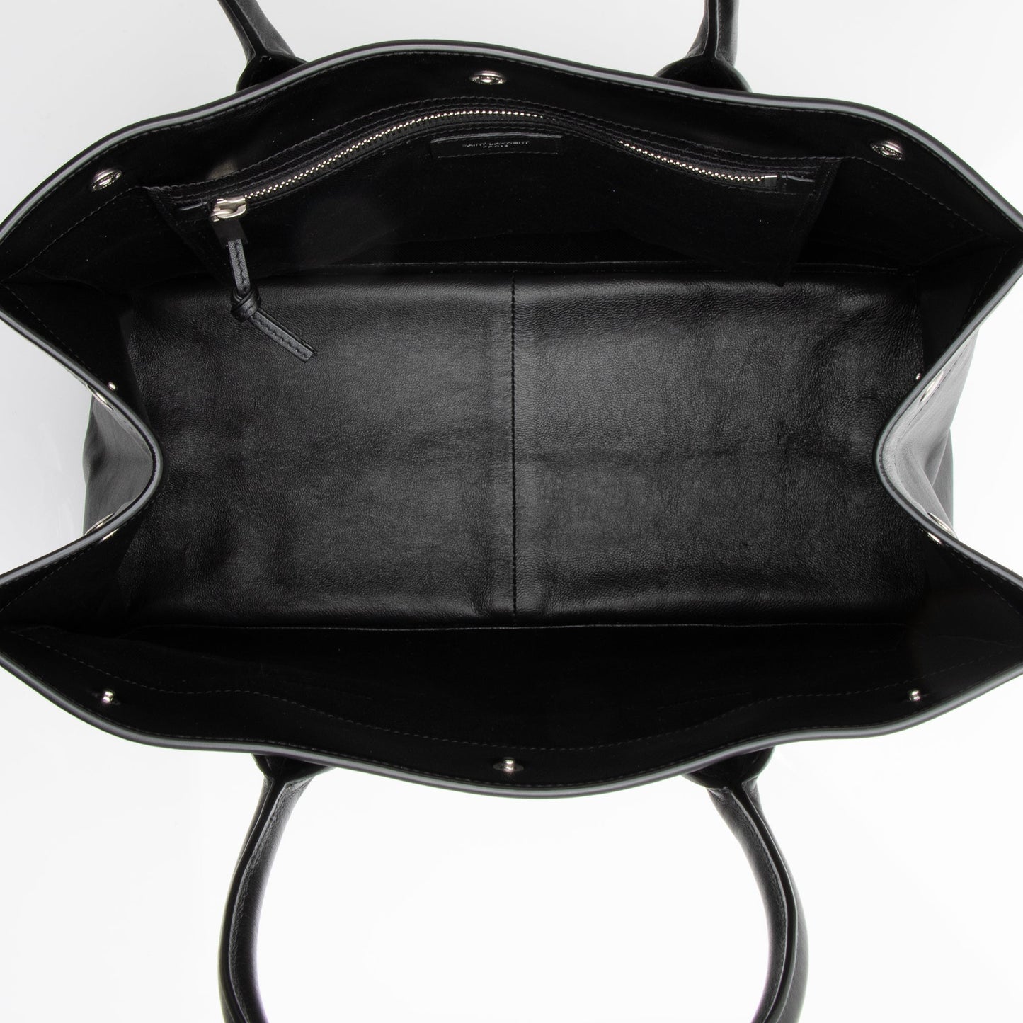 Saint Laurent Calfskin Rive Gauche Small Tote (SHF-23409)