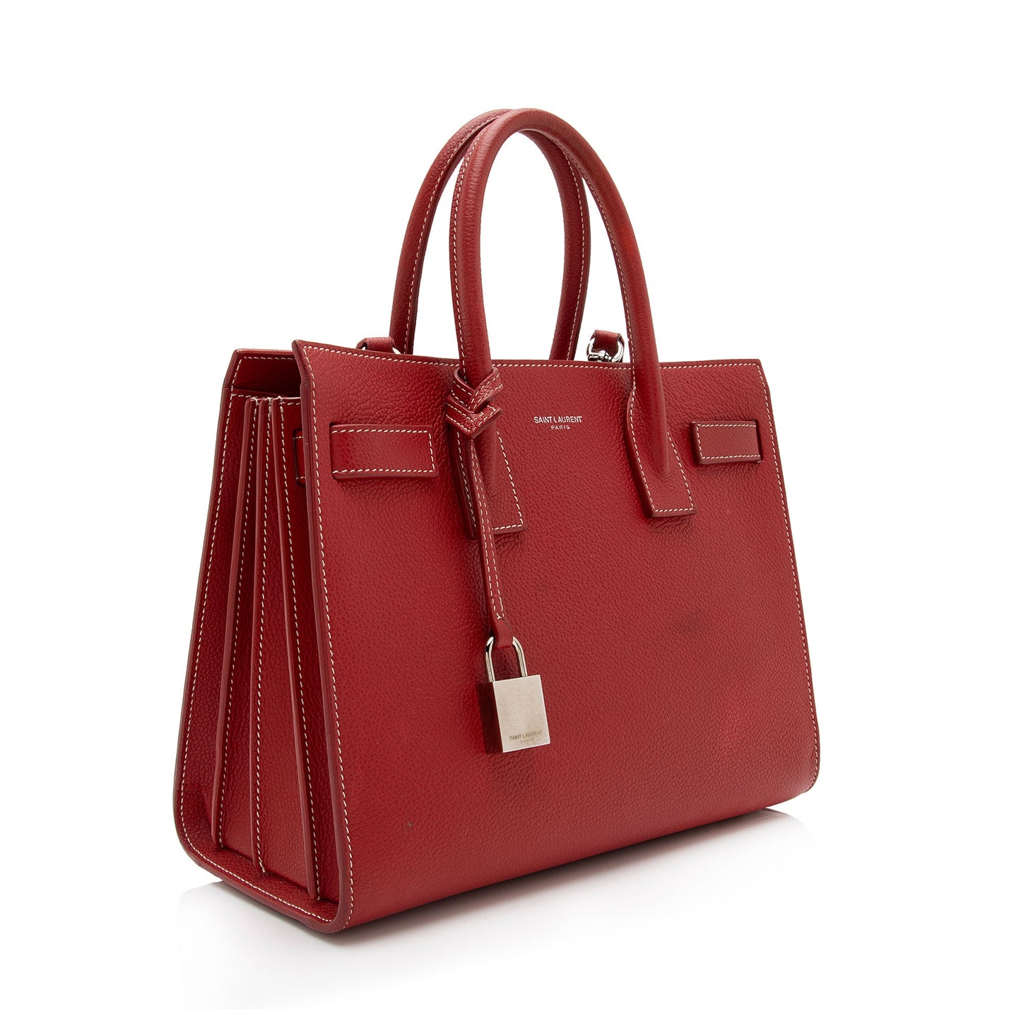 Saint Laurent Calfskin Sac De Jour Baby Tote (SHF-9fX2F7)
