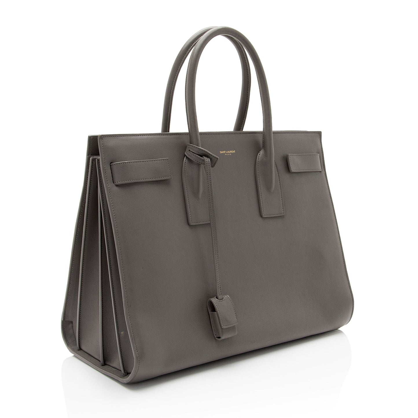 Saint Laurent Calfskin Sac De Jour Large Tote (SHF-yUc2G8)