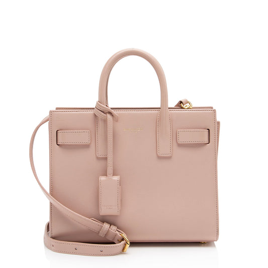 Saint Laurent Calfskin Sac De Jour Nano Tote (SHF-EN9mQm)