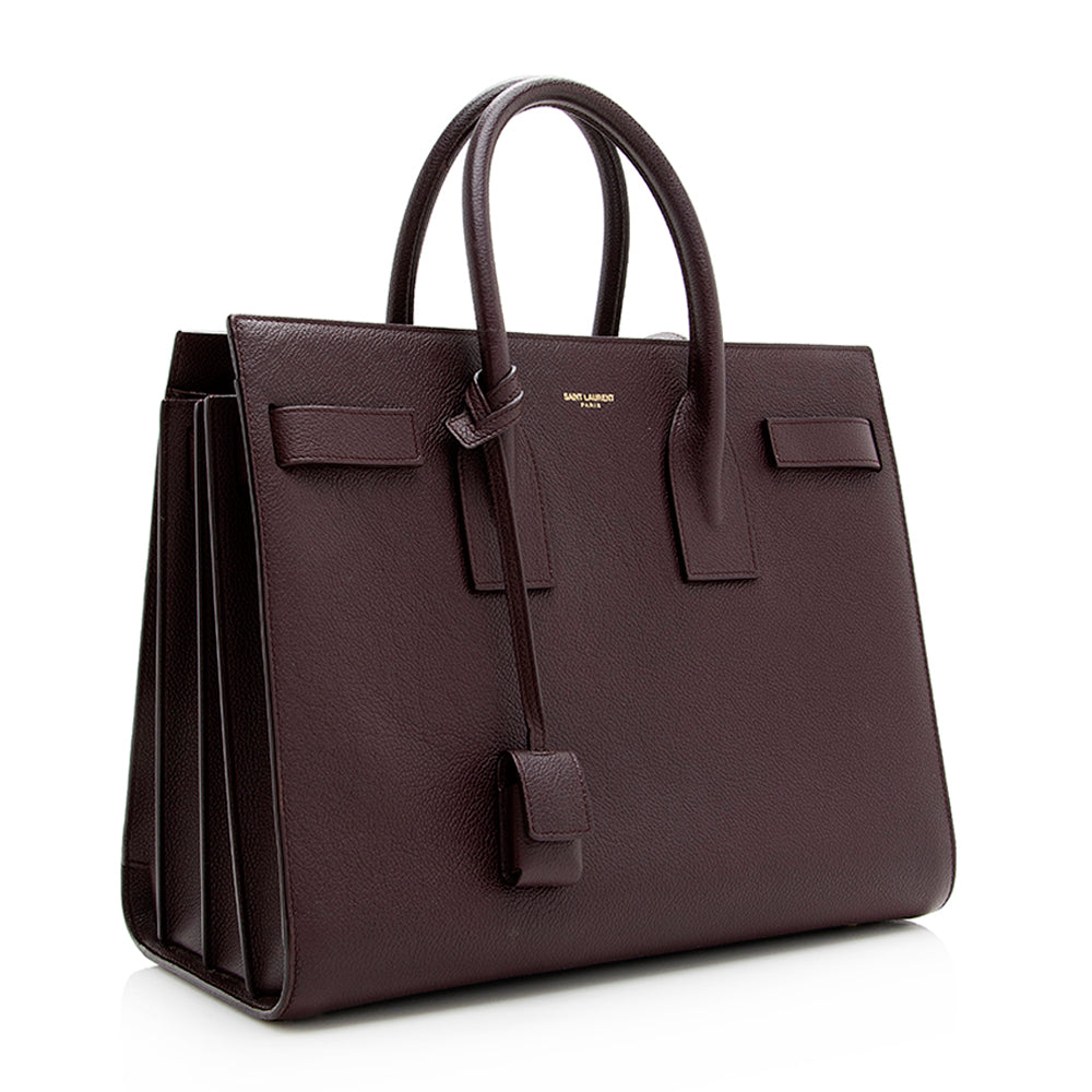 Saint Laurent Calfskin Sac De Jour Small Tote (SHF-20251)