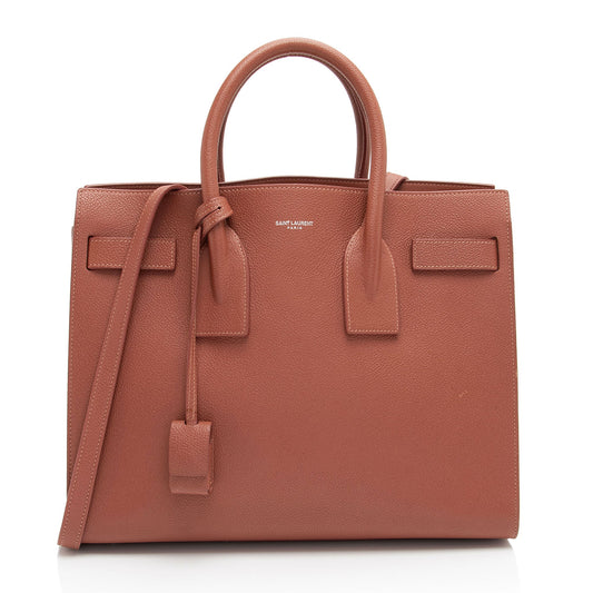 Saint Laurent Calfskin Sac De Jour Small Tote (SHF-zf20Mi)