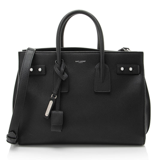 Saint Laurent Supple Calfskin Sac De Jour Small Tote