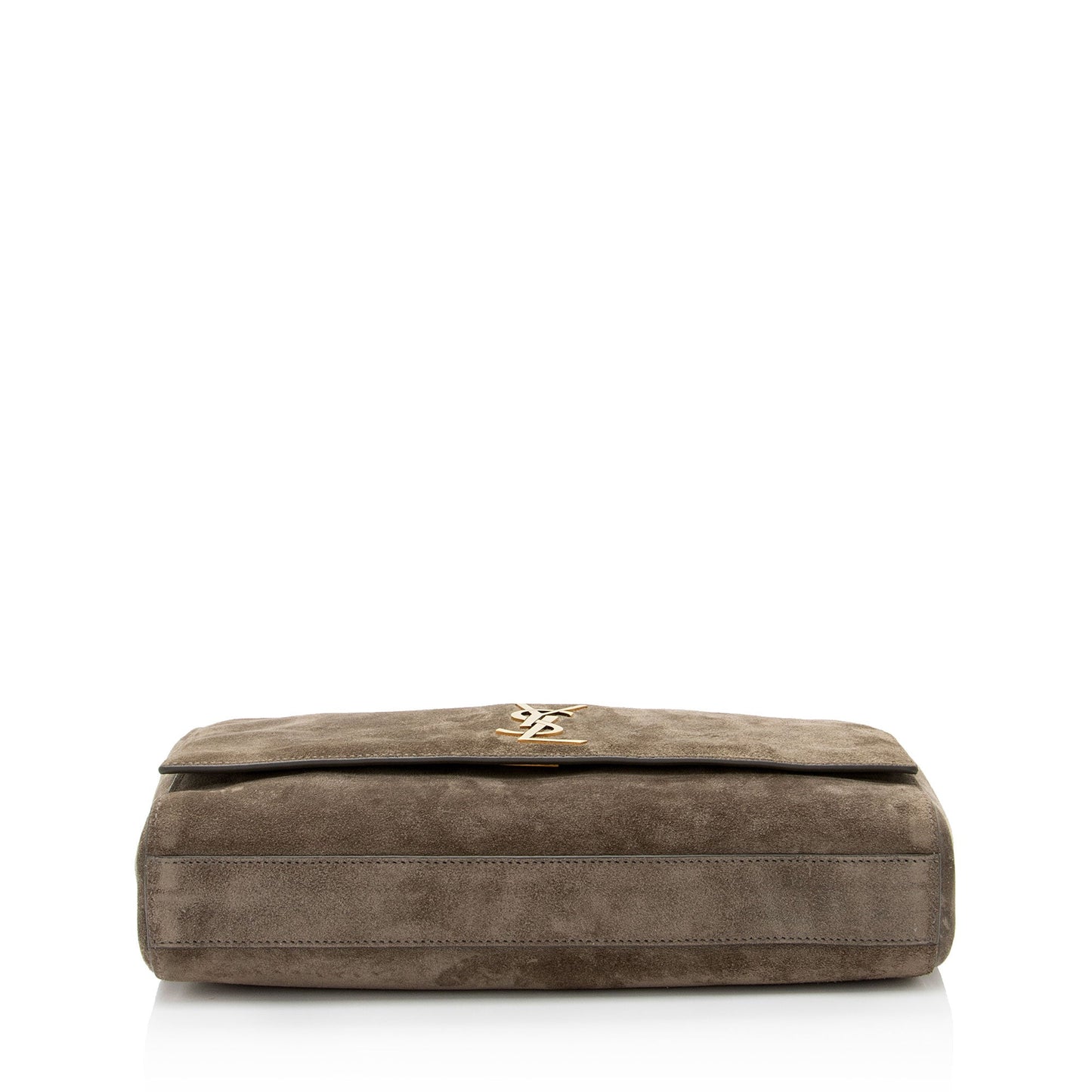 Saint Laurent Calfskin Suede Monogram Kate Reversible Chain Medium Shoulder Bag (SHF-hikP6E)