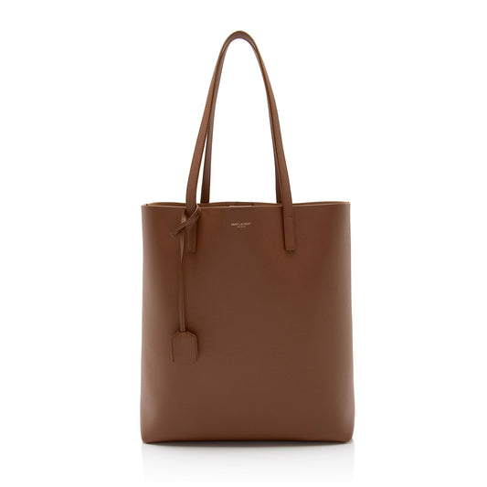 Saint Laurent Calfskin N/S Shopping Tote (SHF-9WdA9t)