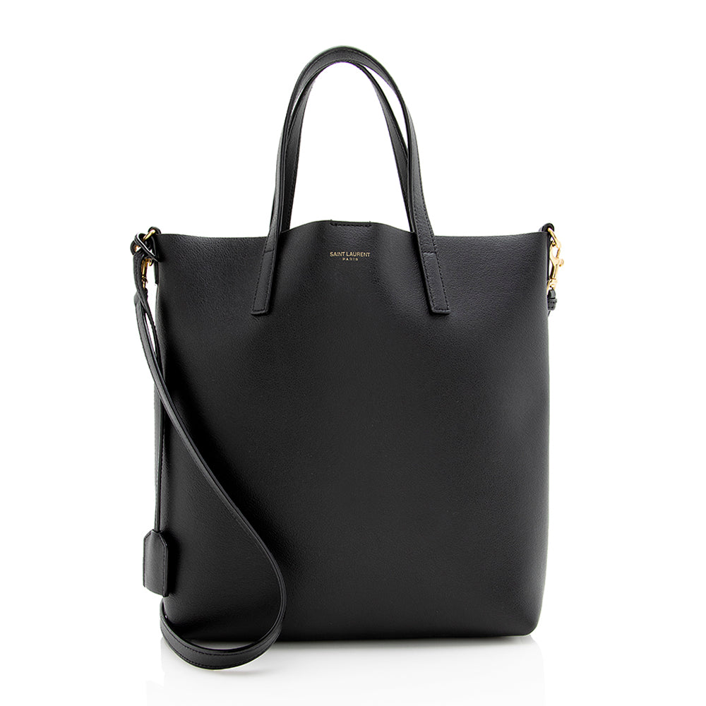 Saint Laurent Calfskin Toy Shopping Tote (SHF-21144)