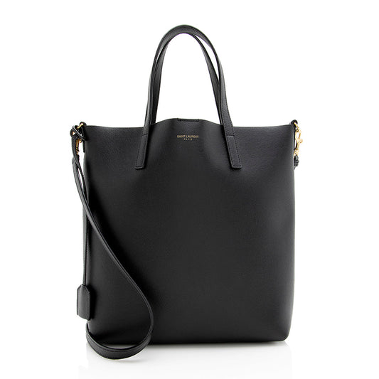 Saint Laurent Calfskin Toy Shopping Tote (SHF-21144)