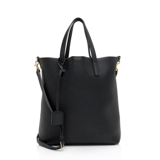 Saint Laurent Calfskin Toy Shopping Tote (SHF-KLo77l)