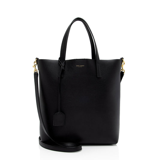 Saint Laurent Calfskin Toy Shopping Tote (SHF-v5wS8m)