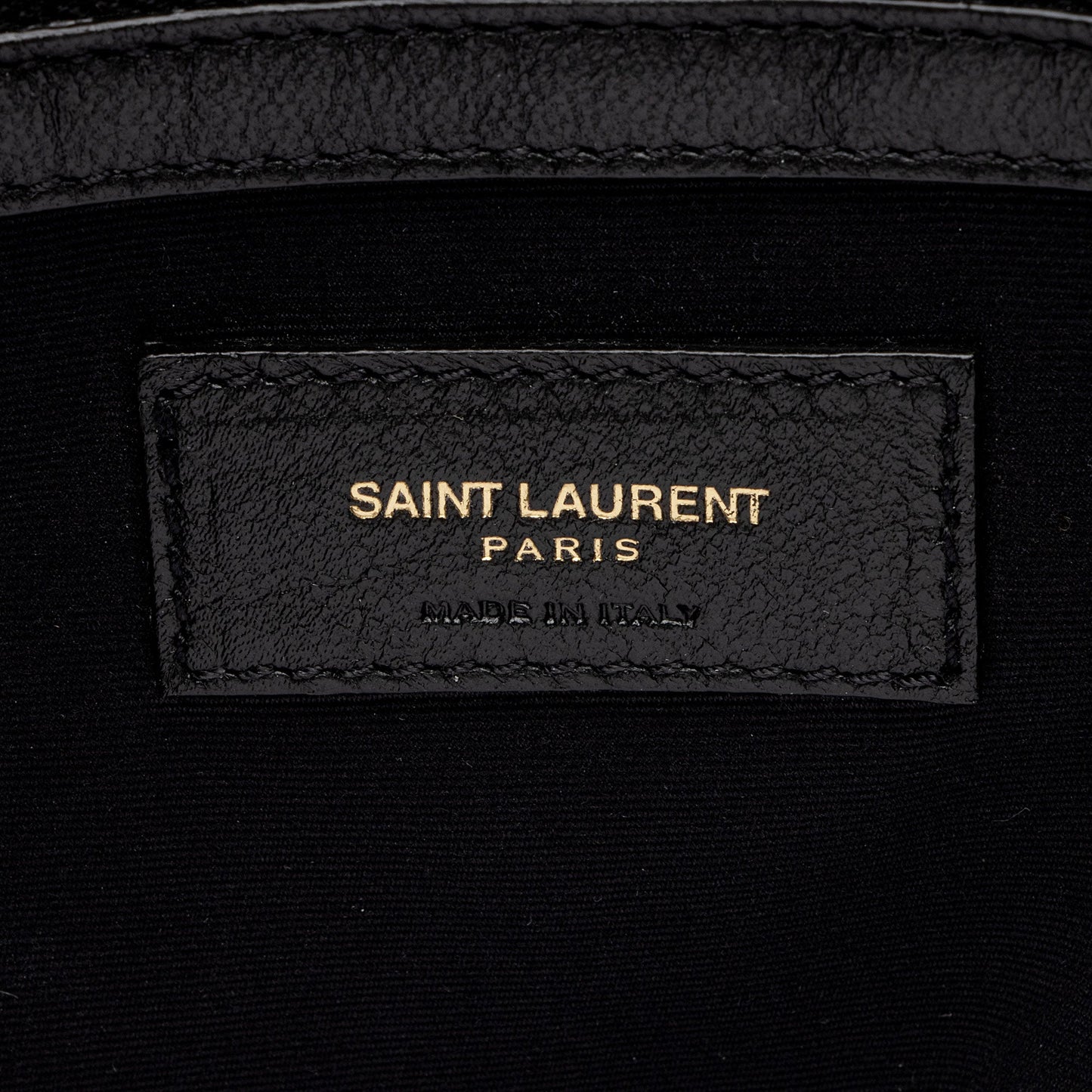 Saint Laurent Linen Calfskin Cabas Tote