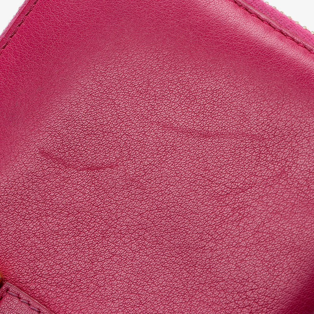 Saint Laurent Calfskin Y Ligne Zip Around Wallet (SHF-15139)
