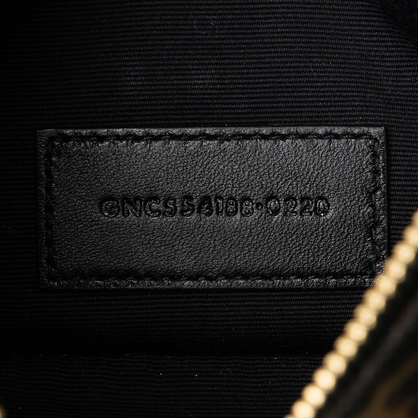 Saint Laurent Canvas Calfskin Leopard Monogram Bill Pouch