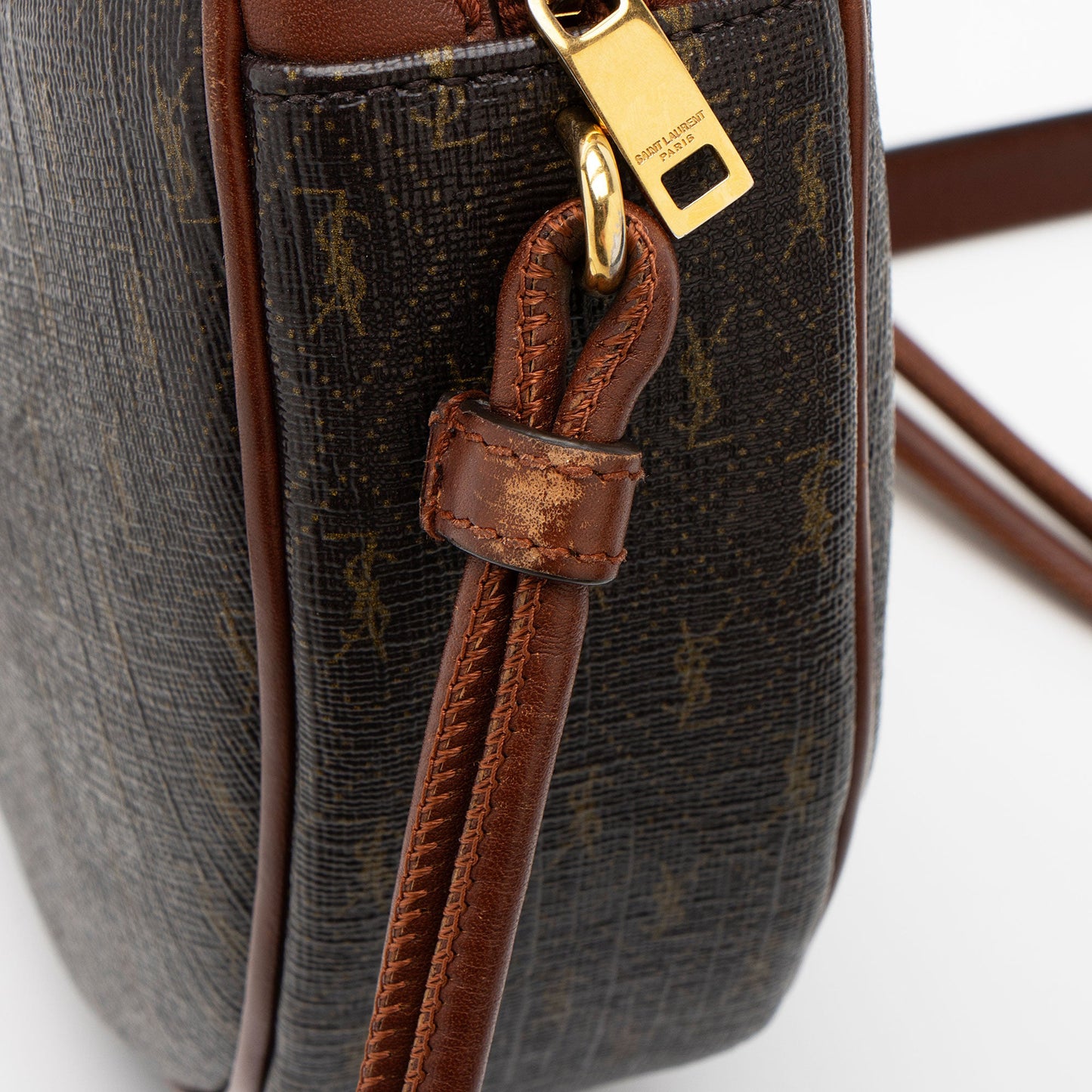 Saint Laurent Le Monogram Canvas Calfskin Sac Coeur Crossbody (SHF-IzwoNK)