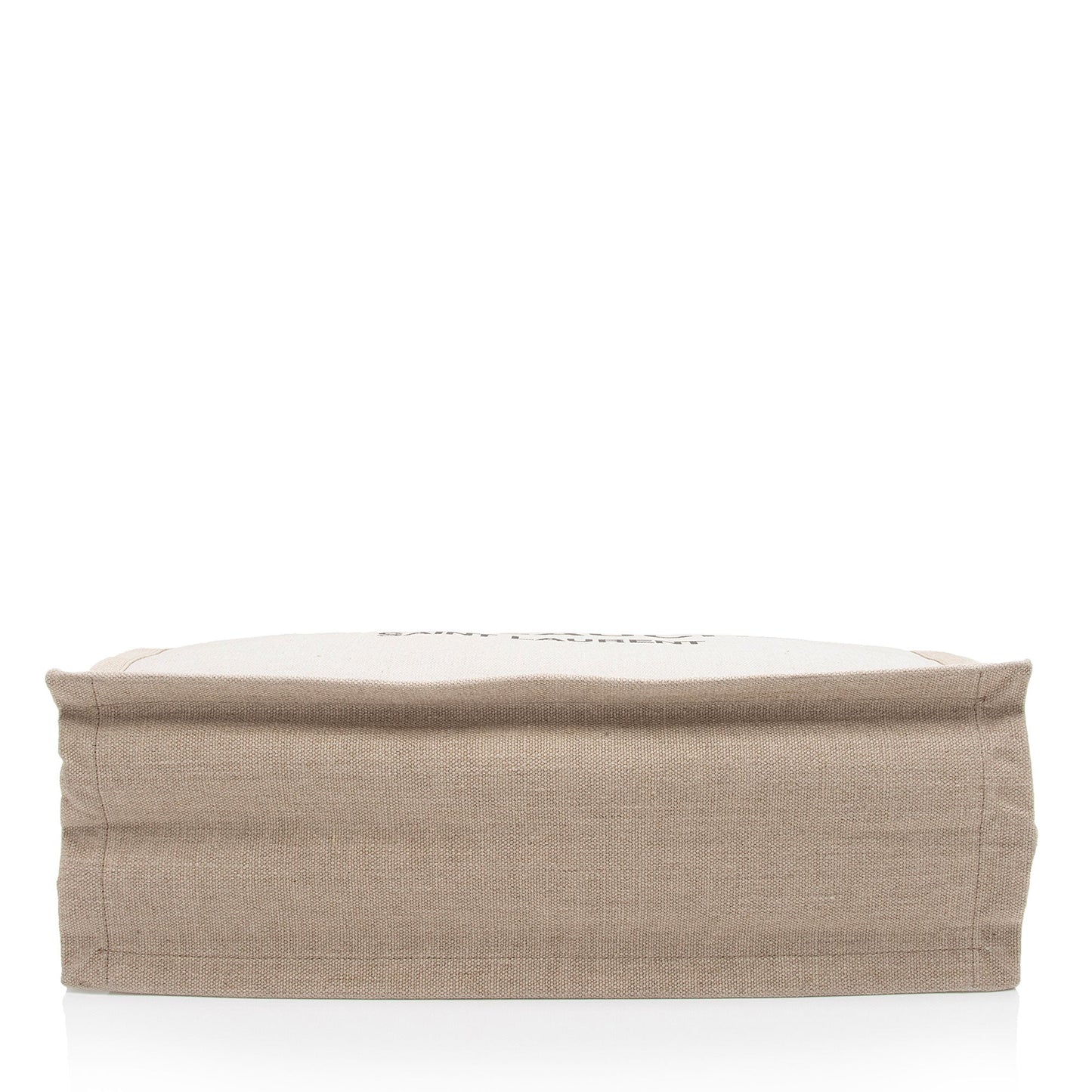 Saint Laurent Canvas Calfskin Rive Gauche Large Tote