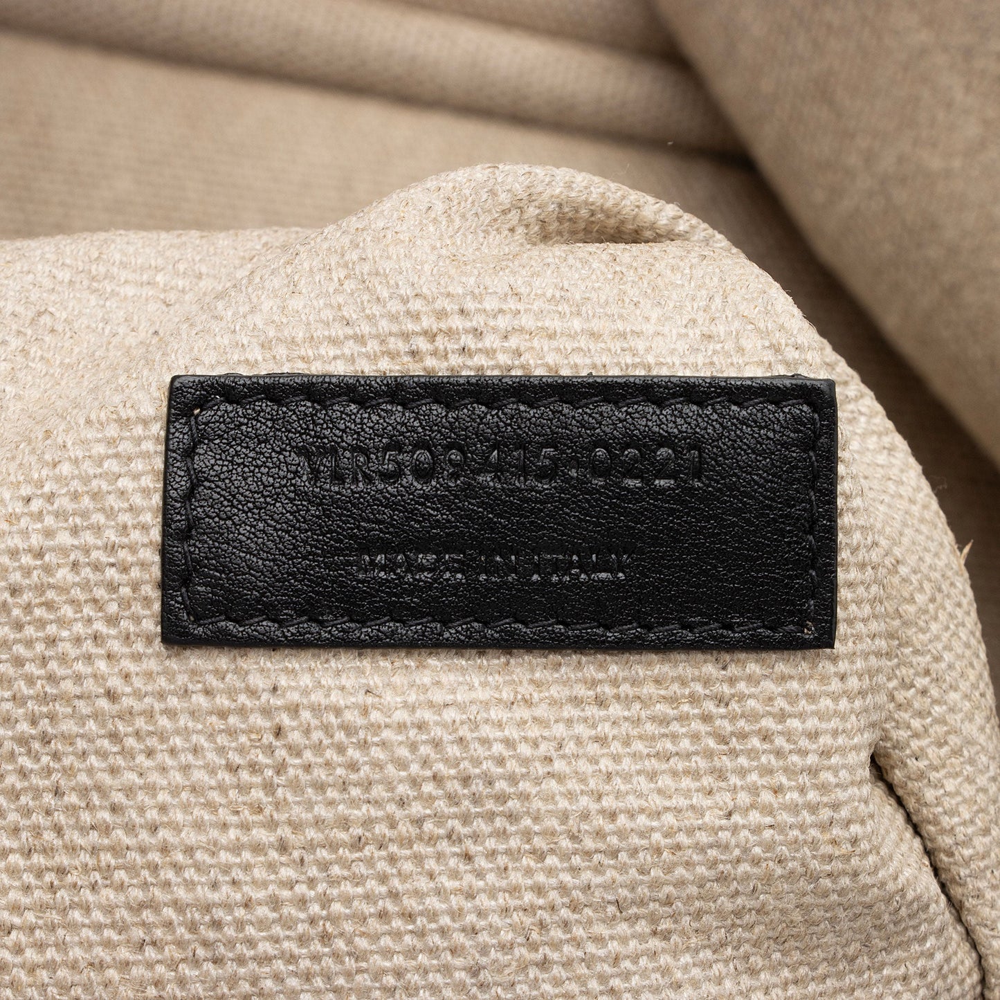 Saint Laurent Canvas Calfskin Rive Gauche Large Tote