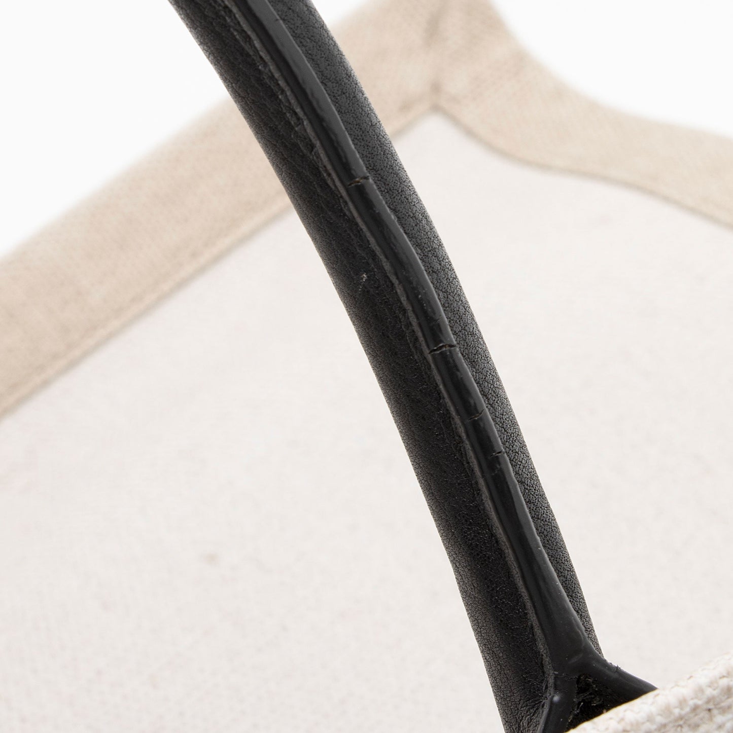 Saint Laurent Canvas Calfskin Rive Gauche Large Tote