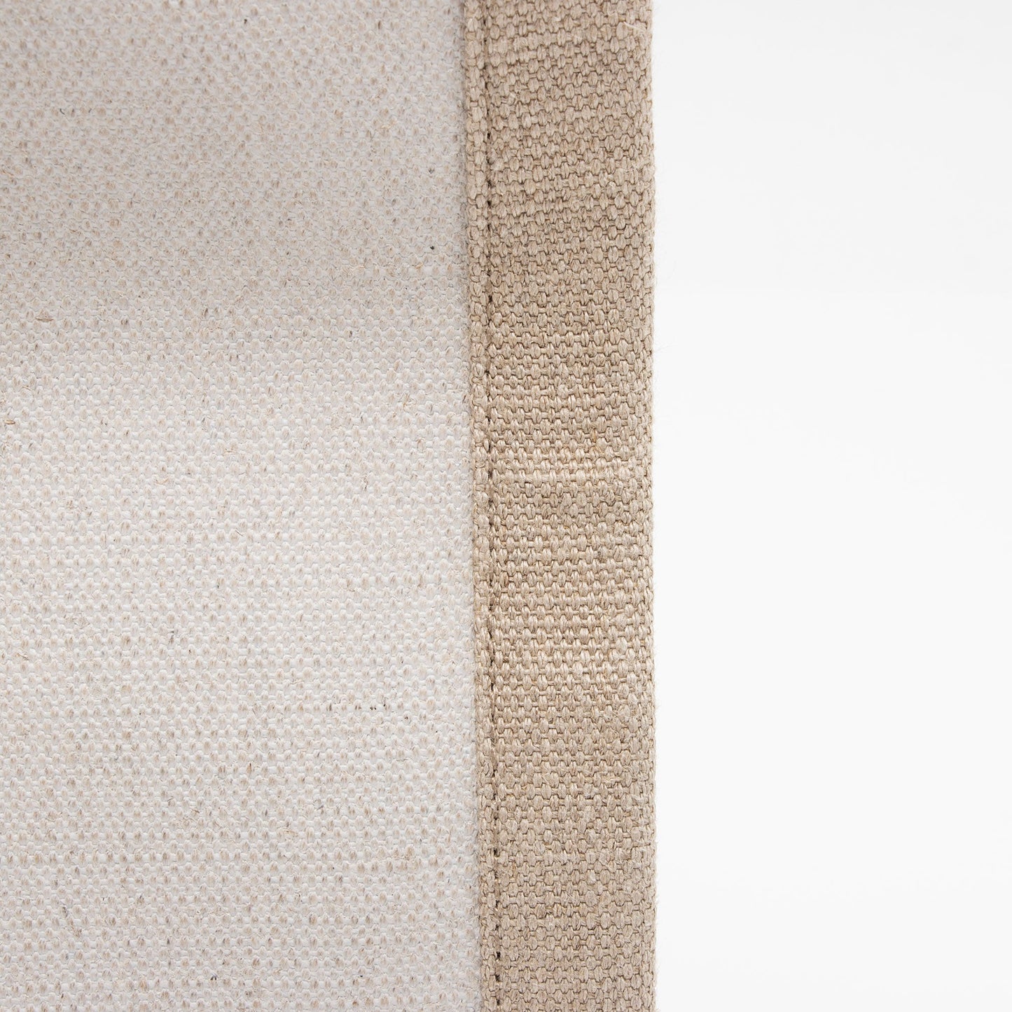 Saint Laurent Canvas Calfskin Rive Gauche Large Tote