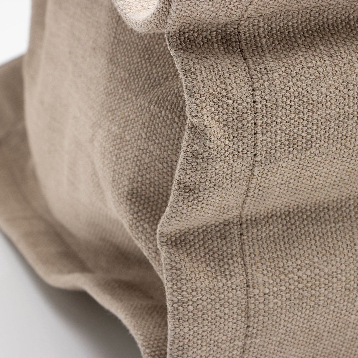 Saint Laurent Canvas Calfskin Rive Gauche Large Tote