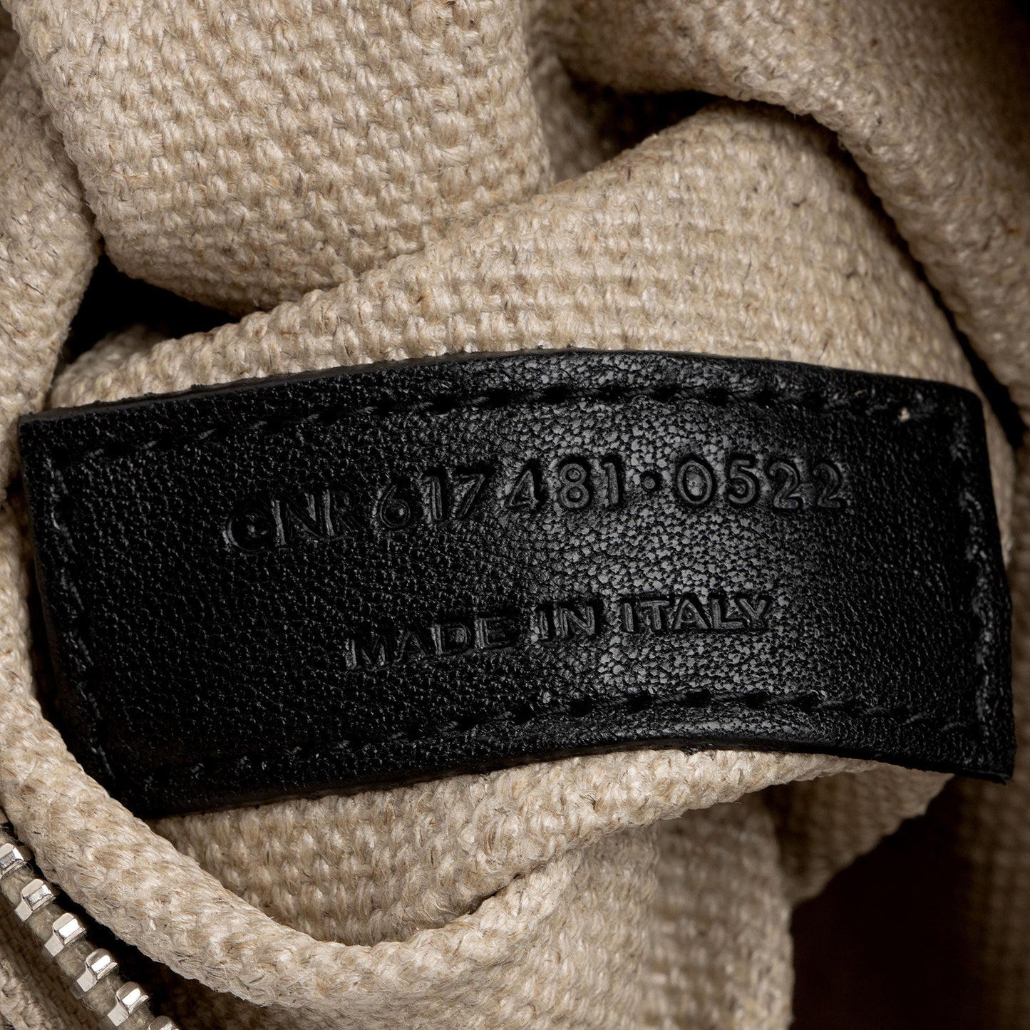 Saint Laurent Canvas Calfskin Rive Gauche Small Tote (SHF-zATjuK)