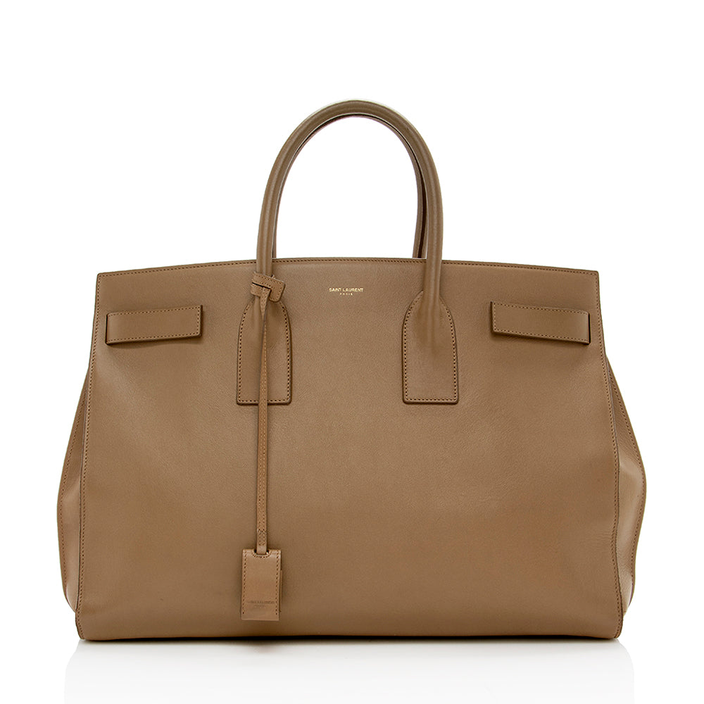 Saint Laurent Classic Calfskin Large Sac De Jour Tote - FINAL SALE (SHF-15261)