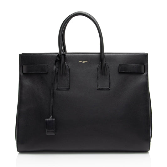 Saint Laurent Classic Calfskin Large Sac De Jour Tote (SHF-bynEkD)