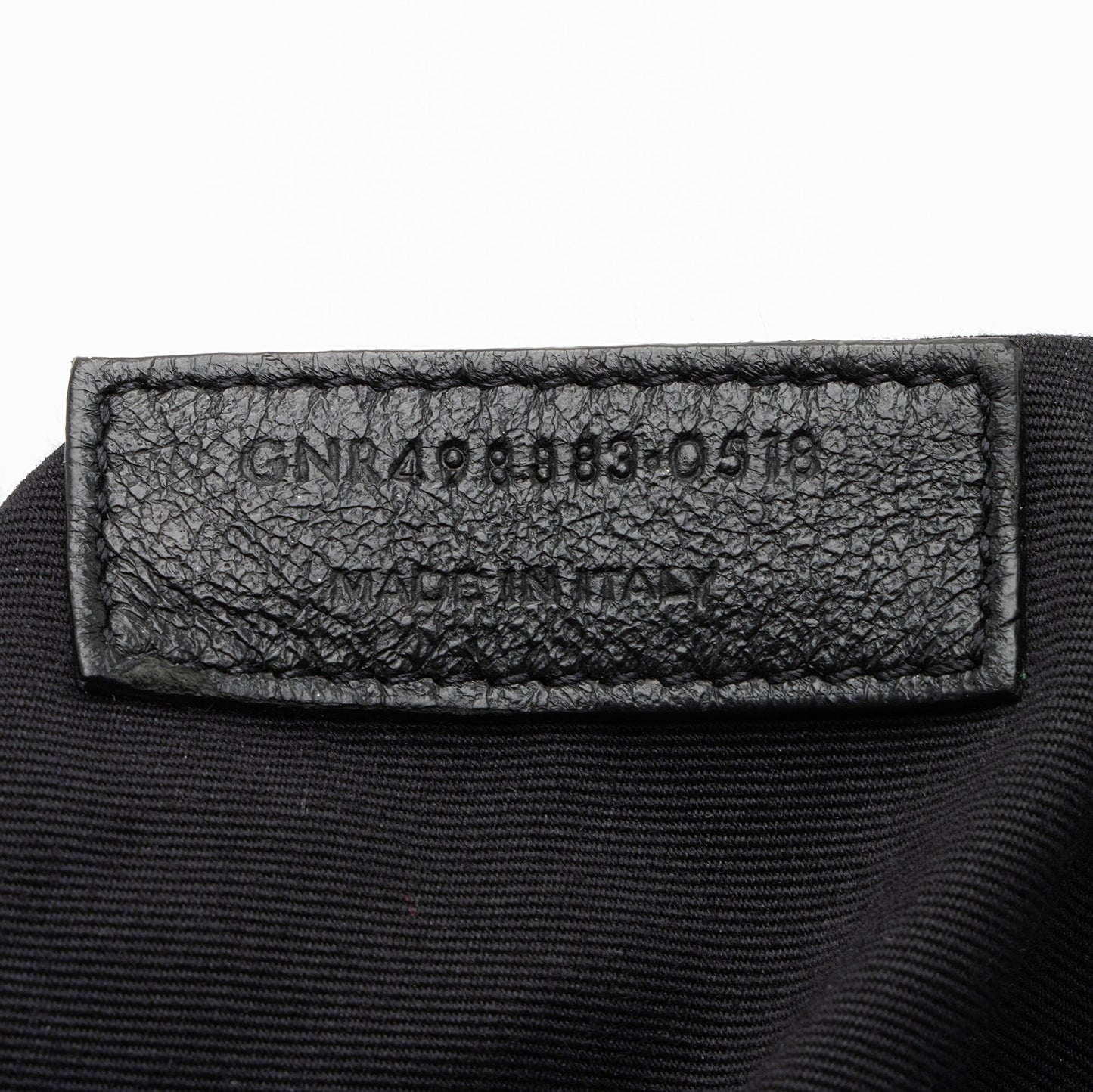 Saint Laurent Crinkled Calfskin Matte Black Monogram Niki Large Shoulder Bag (SHF-eFW25Q)