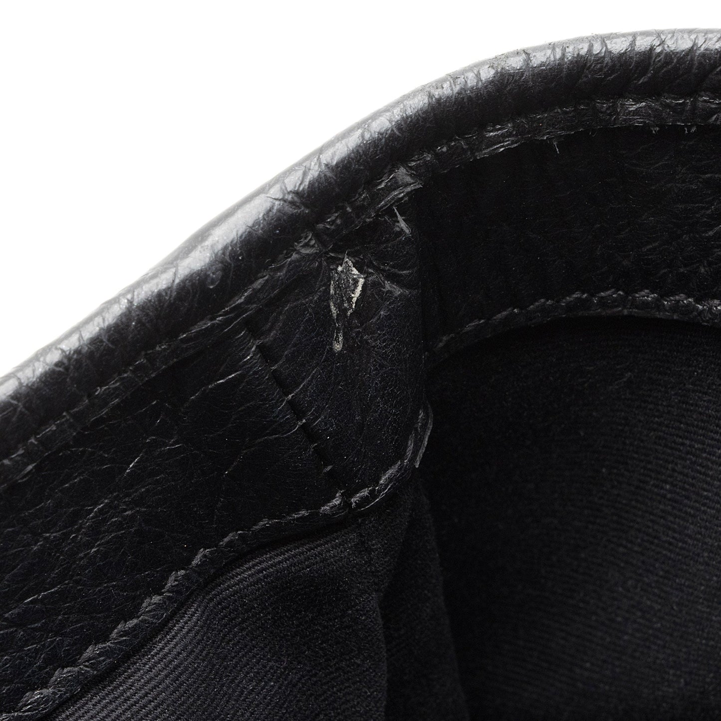 Saint Laurent Crinkled Calfskin Matte Black Monogram Niki Large Shoulder Bag (SHF-eFW25Q)