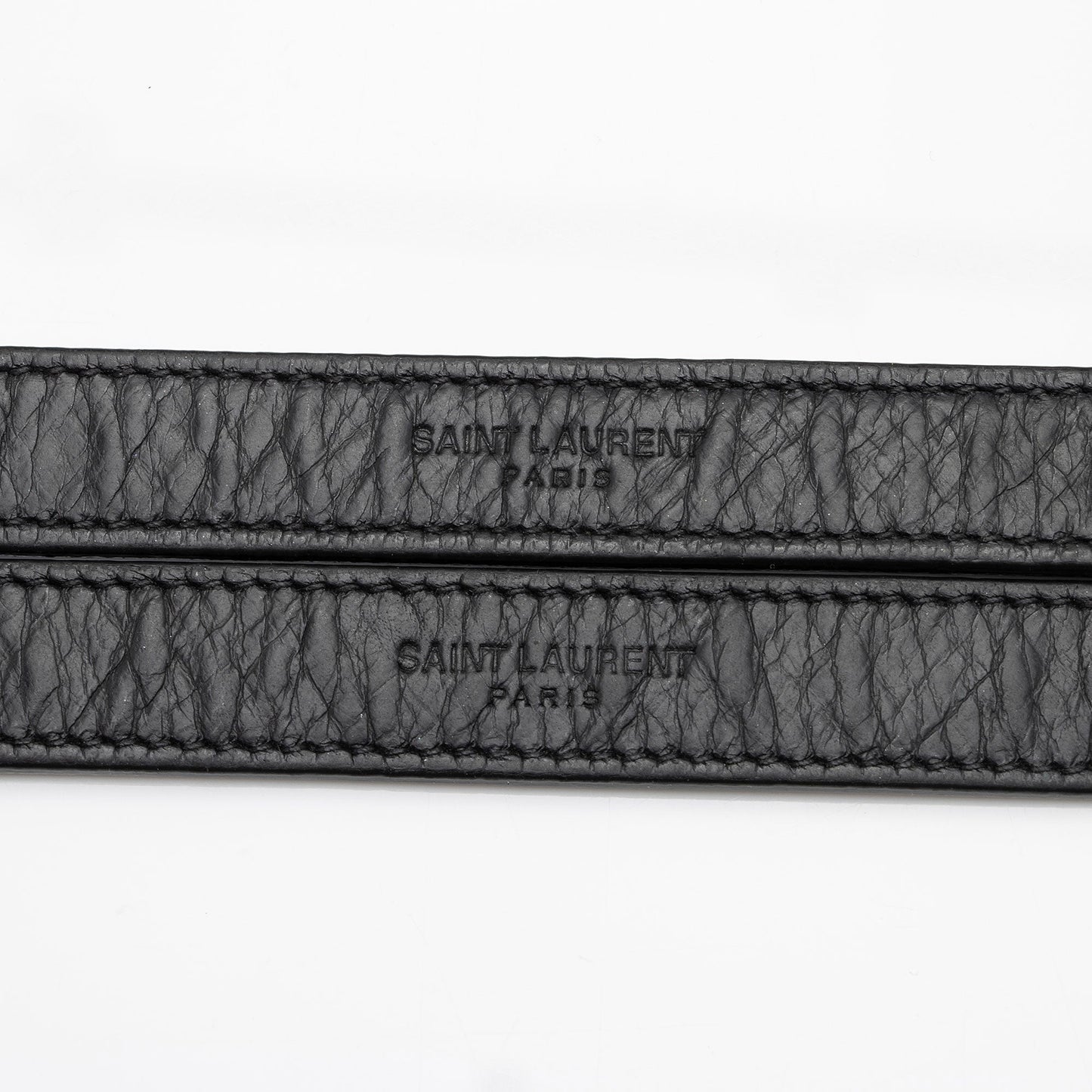 Saint Laurent Crinkled Calfskin Matte Black Monogram Niki Large Shoulder Bag (SHF-eFW25Q)