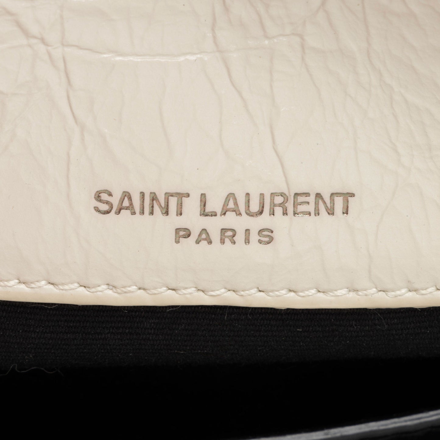 Saint Laurent Crinkled Calfskin Monogram Niki Baby Shoulder Bag (SHF-6jT1UC)