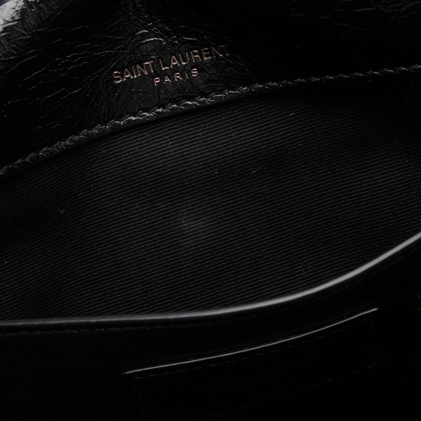 Saint Laurent Crinkled Calfskin Monogram Niki Baby Shoulder Bag (SHF-BRqPlH)