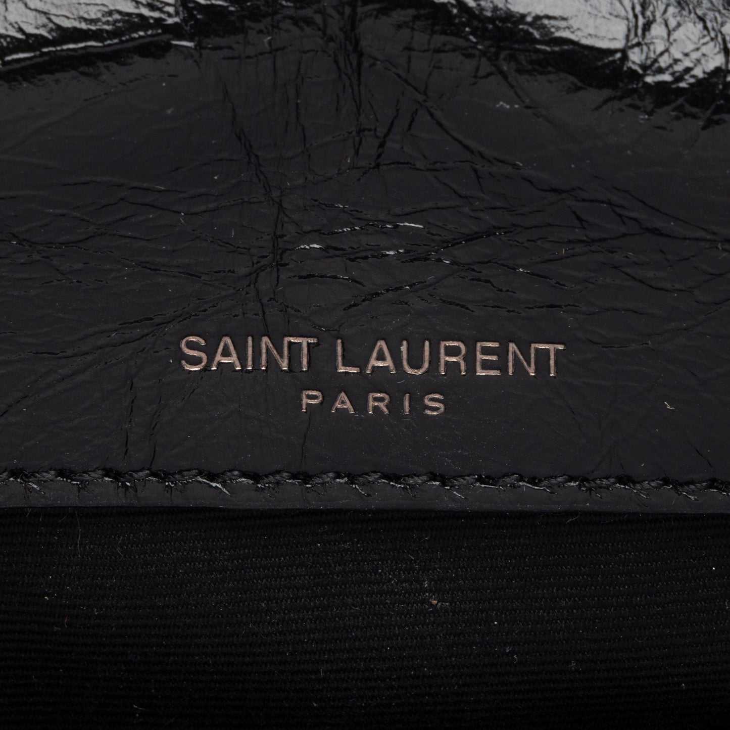 Saint Laurent Crinkled Calfskin Monogram Niki Baby Shoulder Bag (SHF-BRqPlH)