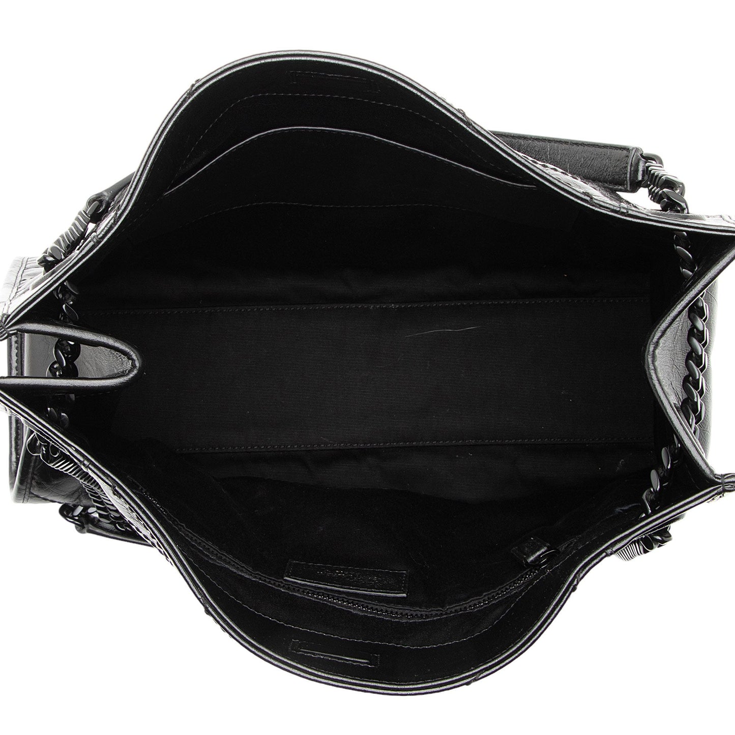Saint Laurent Crinkled Calfskin Monogram Niki Medium Shopping Tote (SHF-HoUdcp)