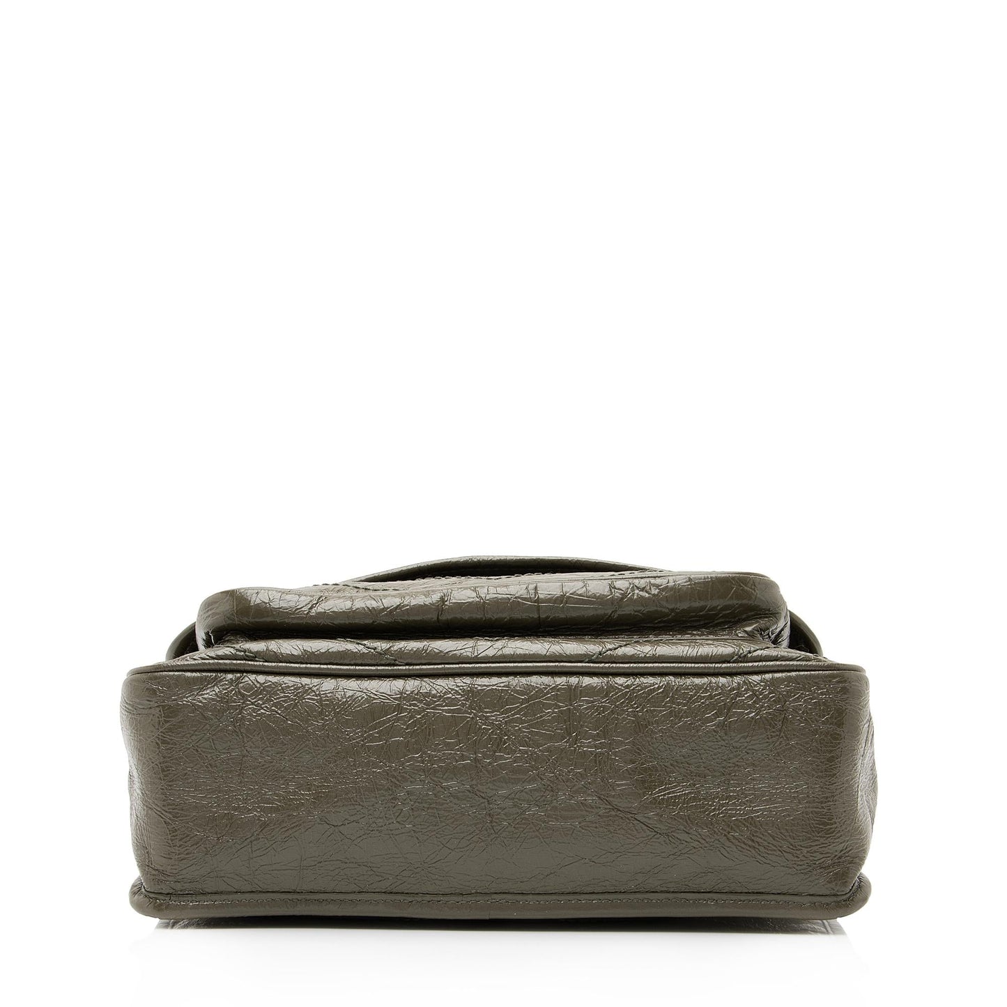 Saint Laurent Crinkled Calfskin Monogram Niki Medium Shoulder Bag (SHF-23609)