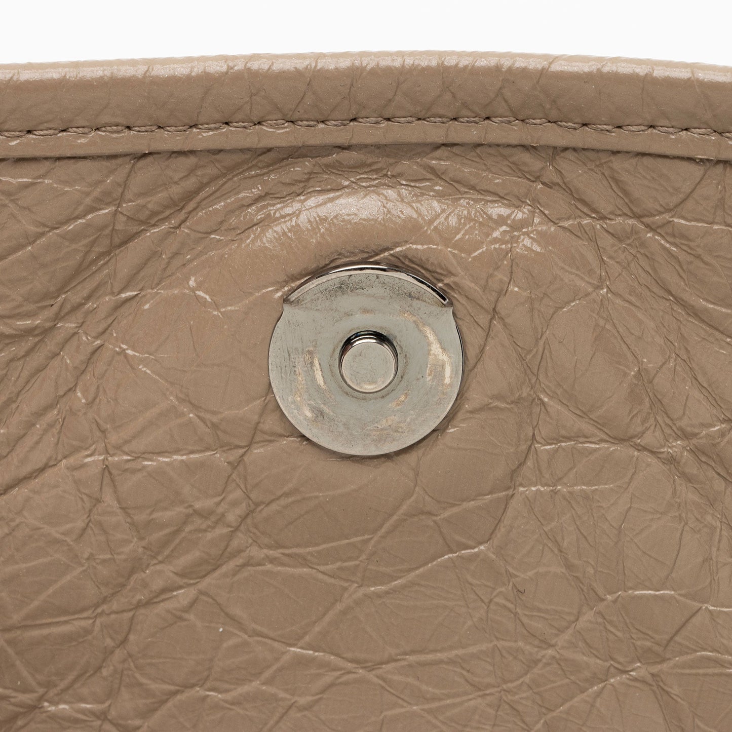 Saint Laurent Crinkled Calfskin Monogram Niki Medium Shoulder Bag