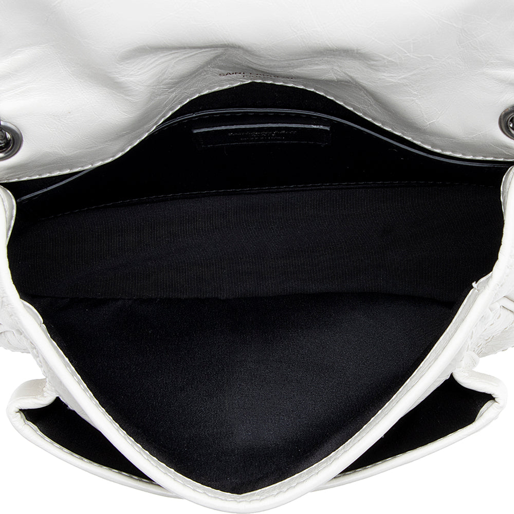 Saint Laurent Crinkled Calfskin Niki Baby Shoulder Bag (SHF-18929)