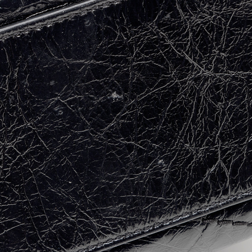 Saint Laurent Crinkled Calfskin Niki Medium Shopping Tote (SHF-19547)